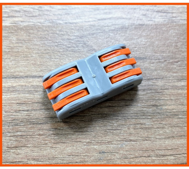 [買酷小舖] 電線連接器 2孔 3孔 4孔 接線端子, 1個, 3進3出(無拼接卡榫)