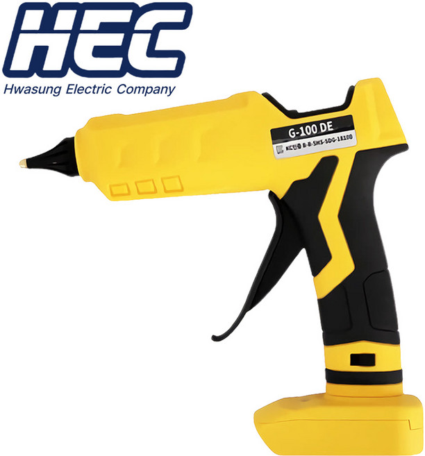 HEC 디월트용 충전 무선 글루건 G-100 시리즈 스파크 100W 배터리 미포함, 1개
