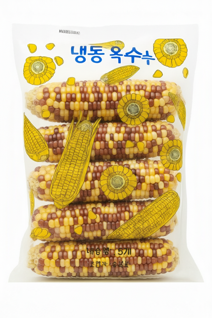 우선선별 찰옥수수 쫀득한 자연그대로 (5개1팩포장), 1박스, 알룩이 중대 (2kg이상) 15개