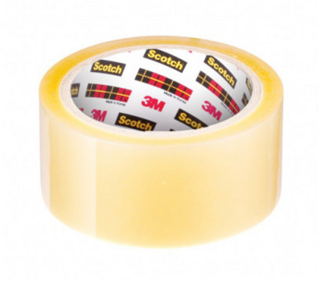 3M 스카치 포장용 박스테이프 PK65 48mmx40m, 2개, 투명