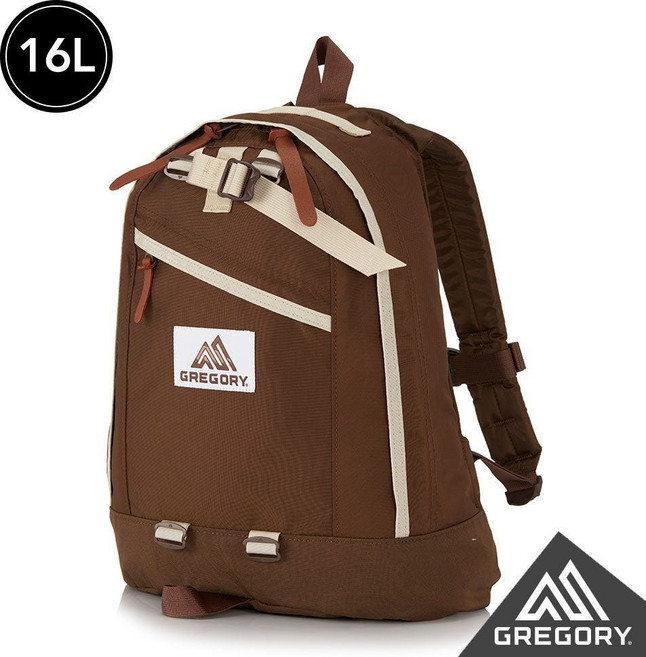 Gregory 16L FINE DAY V2 日系後背包 輕巧耐耐用 時尚百搭, 棕/淺米黃
