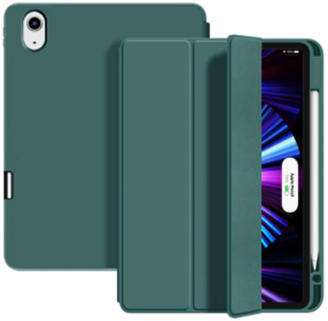 투에이비 아이패드 직접 충전형 펜슬 수납 케이스, 다크그린