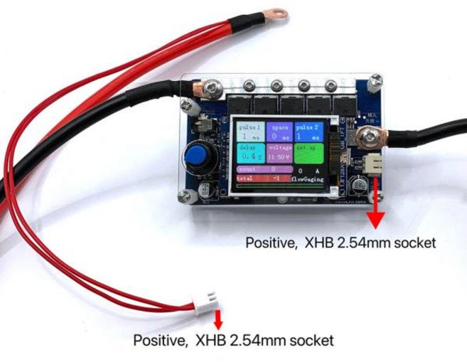 스폿용접기 휴대용 디지털 디스플레이 스폿 용접기 제어 XQ01 미니 7-14V DIY 18650 배터리 영어, StyleA, 01 CHINA, 1개