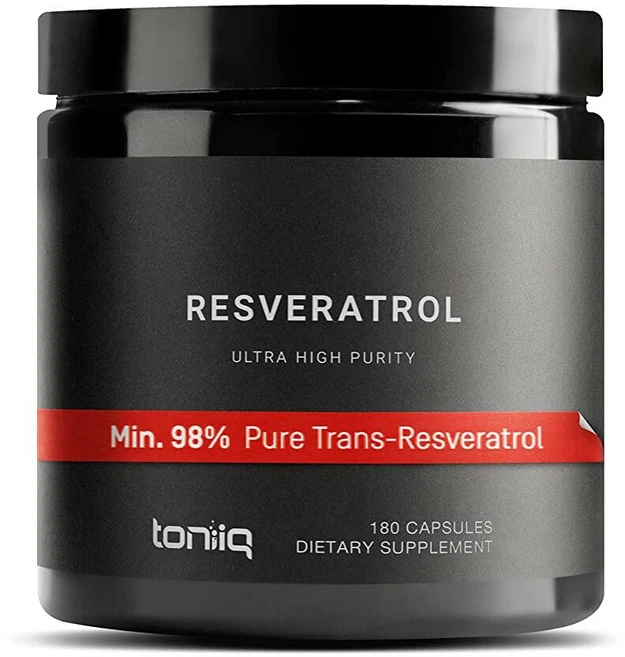[해외]토니크 98% 트랜스 레스베라트롤, 1개, 180정 - 쿠팡
