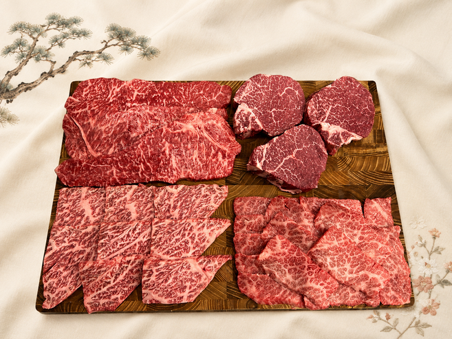 1++한우 프리미엄 선물세트 1.2kg 설화세트 꽃갈비살 살치살 채끝 안심 아이축산, 1개