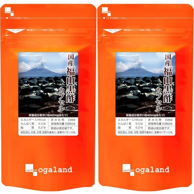오가랜드 ogaland 일본산 후쿠야마 흑초 캡슐 360정 / 약 6개월분 엄선한 가고시마산 현미 흑초 아미노산 / 미네랄 함유 구연산 건강 서포트 서플리먼트 - 쿠팡