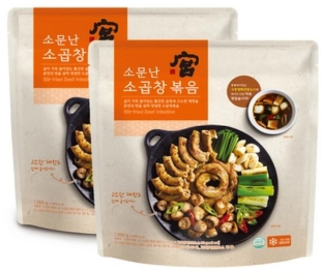 궁 소곱창볶음 450g 50g (볶음소스동봉), 4개