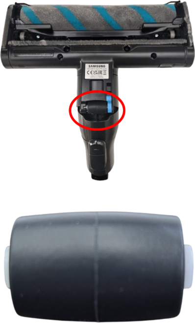 비스포크 제트 브러쉬 헤드 교체용 중앙 센터 고무 바퀴 휠 롤러 VCA-SABC95 SABC97 SABD97, 1개, VCA-SAB/중앙바퀴