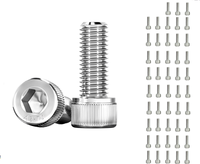 레드나무 정밀 스텐 육각 렌치 볼트 50개, 20cm, M6