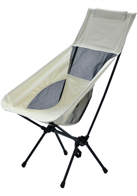 [캠핑세일] Frokom 경량 접이식 캠핑의자 휴대용 캠핑체어 낚시의자 보관가방 증정, 화이트, 1개, 대형