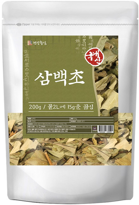 건강중심 국산 말린 삼백초 잎, 1개, 200g