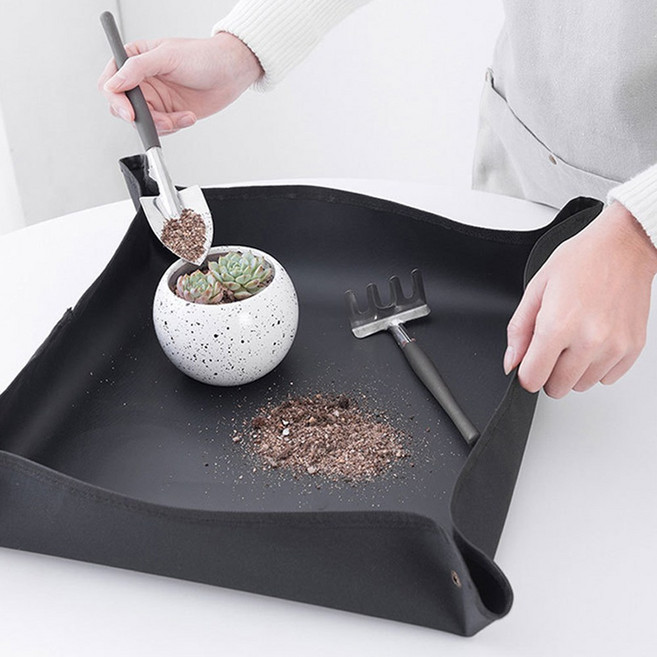 화분 분갈이 매트 다용도 방수매트 (50cm 75cm 100cm), 블랙75cm