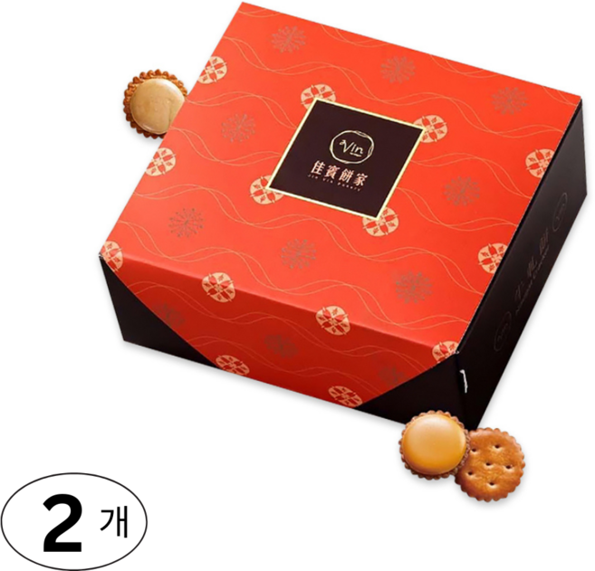 대만 가빈병가 커피 누가크래커 간식, 2개, 120g