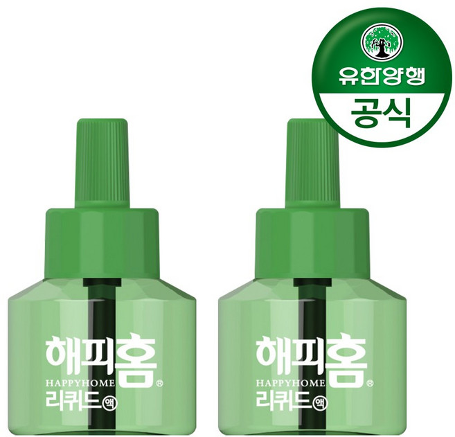 유한양행 해피홈 리퀴드액 리필 45일, 45ml, 2개