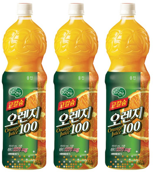 웅진 자연은 고칼슘오렌지1.5L 12개, 1.5L