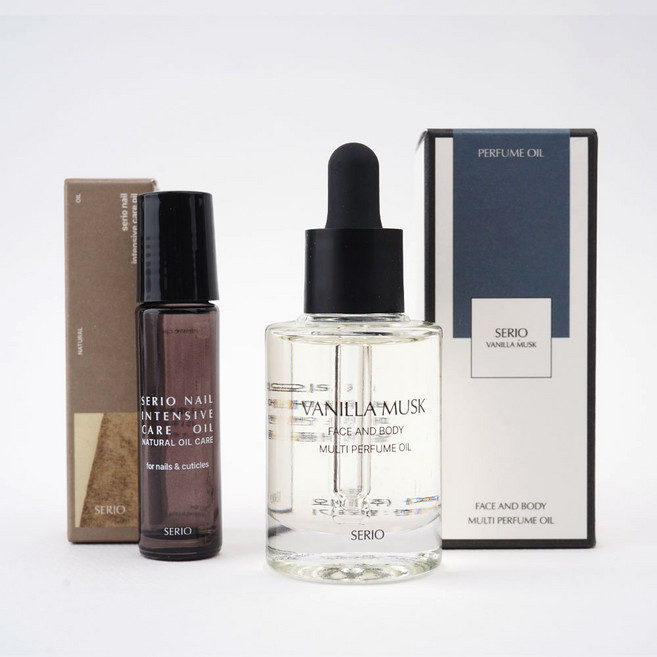 세리오 바닐라머스크 페이스 바디 멀티 퍼퓸 오일 롤온 보틀 공병 세트, 1개, 30ml