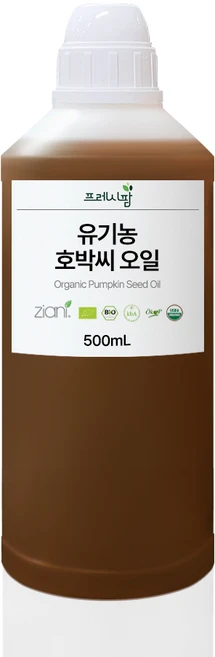 유기농 호박씨 오일 냉압착 비정제 펌킨씨드, 500ml, 500ml, 1개 - 쿠팡