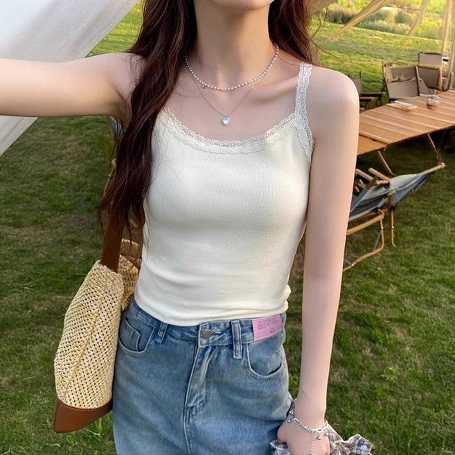 蕾絲純欲風 外穿內搭的小心機 蕾絲內搭 女背心 吊帶背心