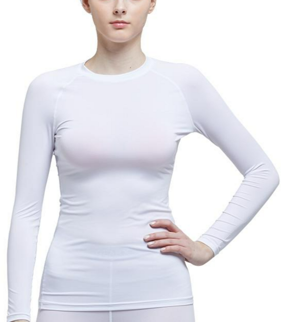 기어엑스 여성용 일반 여름 긴팔라운드넥 냉감 언더레이어 상의