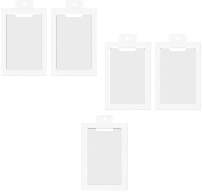 세우세 고급 종이액자 벽걸이형 세로형, 5개, 화이트