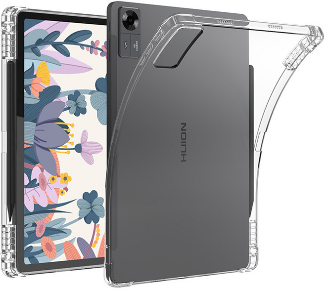 Huion Kamvas Slate 11 인치 태블릿 전용 TPU 투명 방탄 보호 케이스 손그림용 디지털 드로잉 스크린 보호 내충격 커버 펜 홀더 포함, clear, 1개