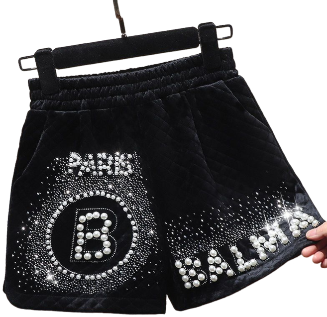 댄스복 바지 여성용 도톰 부츠 스터드 반바지 밴딩 핫피스 반바지뉴타임즈 Z097