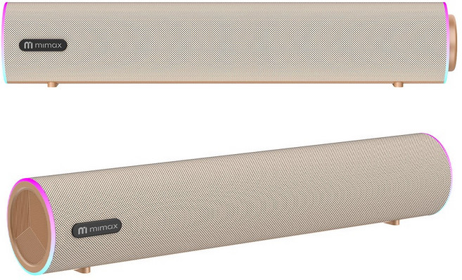 mimax 無線藍牙家庭劇院 Soundbar 簡約設計 居家音響, 香檳金, PLAY 3D