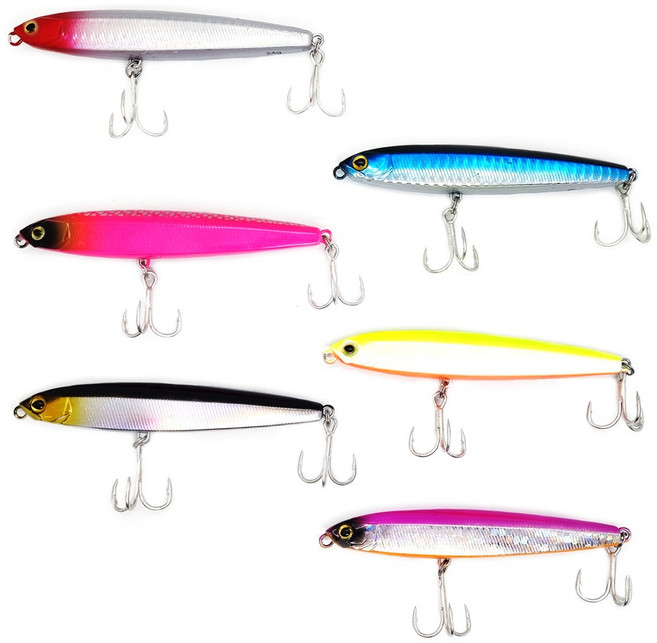 미노우 싱킹 6종 세트 24gX6개 혼합색상 야광, 1개