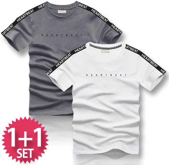블루포스 르틴 반팔티 1+1 세트 [2장 묶음] 티셔츠 [국내생산]