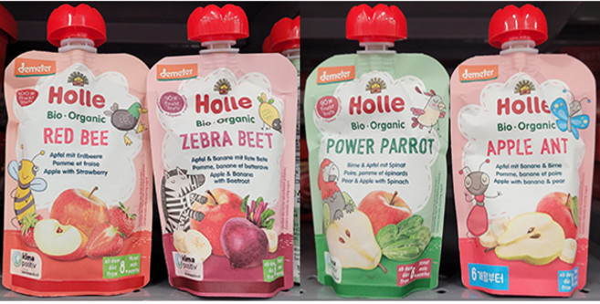 홀레 유기농 이유식 퓨레 애플 엔트, 사과 + 바나나 + 배, 100g, 1개