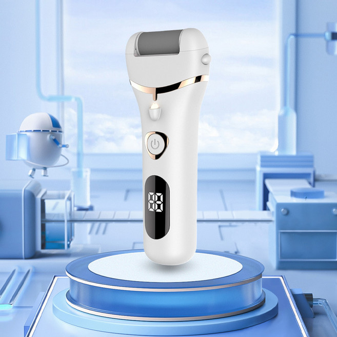 匹奇新款電動磨腳器數顯去死皮修腳器去老繭腳皮修足器修腳神器, 1個, BCM-1525B-白:如圖所示