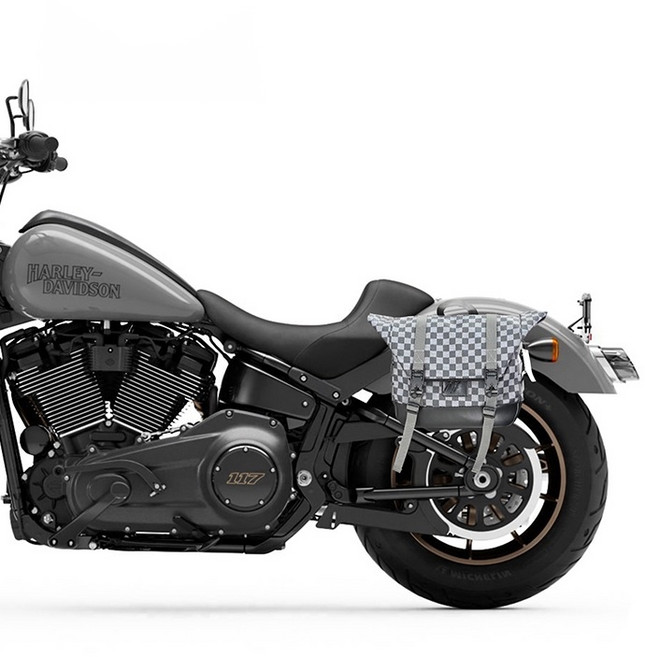 OD 할리 호환 로우라이더S 117 튜닝 퀵릴리스 새들백 사이드백 가방, 왼쪽 C