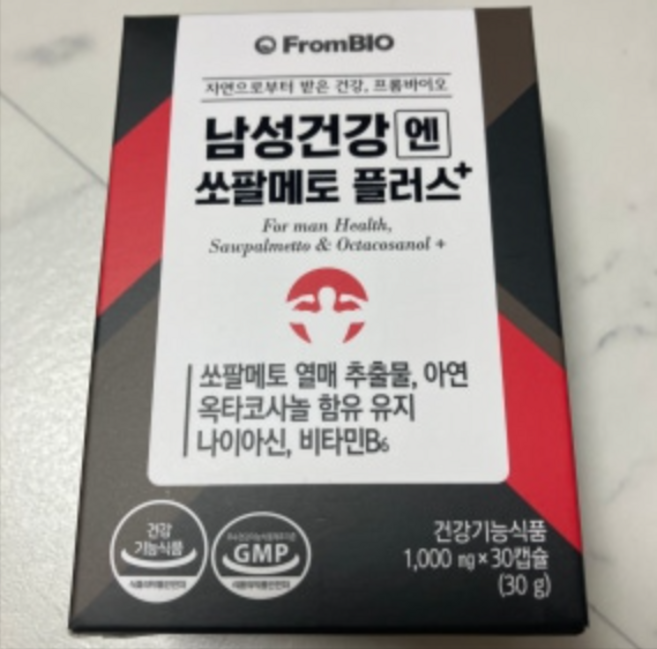 프롬바이오 남성건강엔 쏘팔메토 플러스 1000mg, 4개, 30정