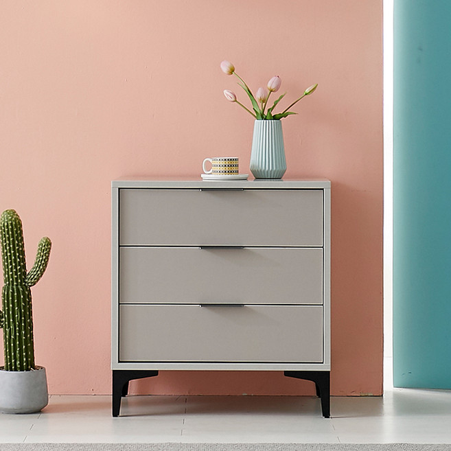 [보루네오] 엘리브 룸스 600 3단 협탁 sg092-1, 그레이, 1개