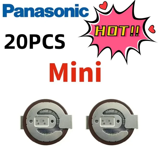 20개 VL2020 BMW 미니 자동차 키용 다리가 있는 기존 파나소닉 충전식 배터리 105도, 01 VL2020 MINI-20PCS