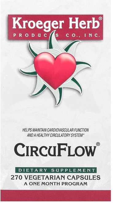 Kroeger Herb Co CircuFlow 베지캡슐 270정, 2개 - 쿠팡