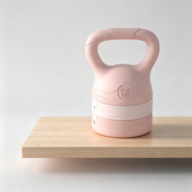 健身壺鈴, 2.5-6kg粉色, 1個, 2600g