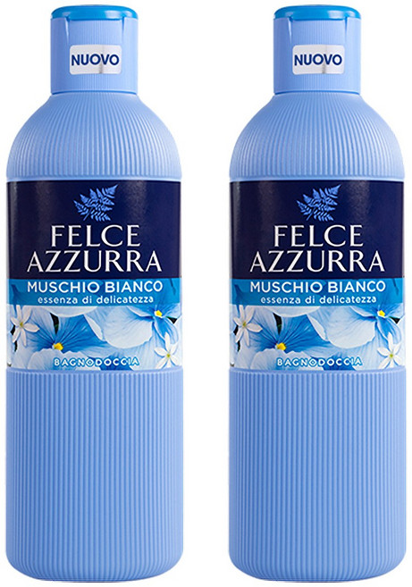 펠체아주라 이탈리아 150년 명품 바디워시 화이트 머스크, 650ml, 2개