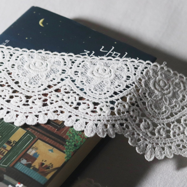 로즈캐슬 10색 9cm x 90cm 케미컬 레이스