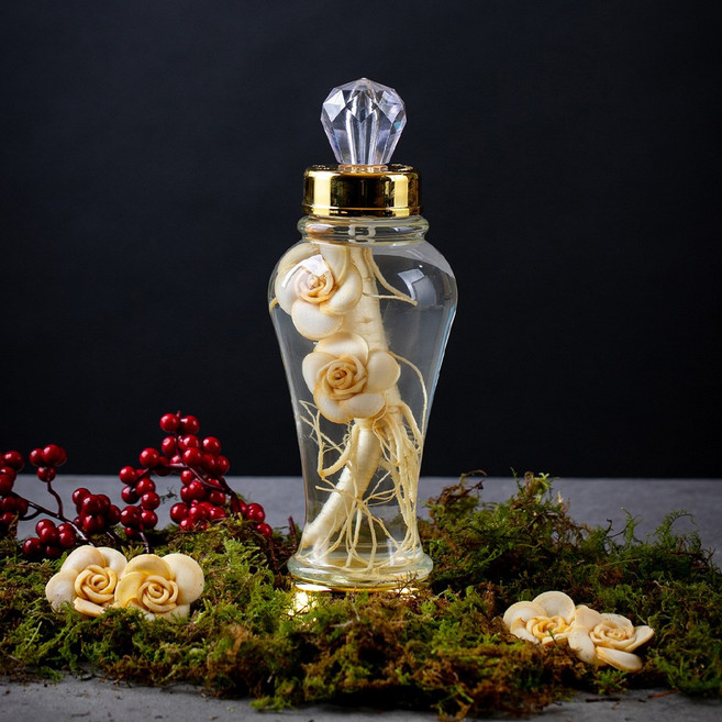 [본초강자] 5년근 인삼꽃 담금주 만들기 키트 인삼주 금산 선물 다양한 용량, 1개, 500ml