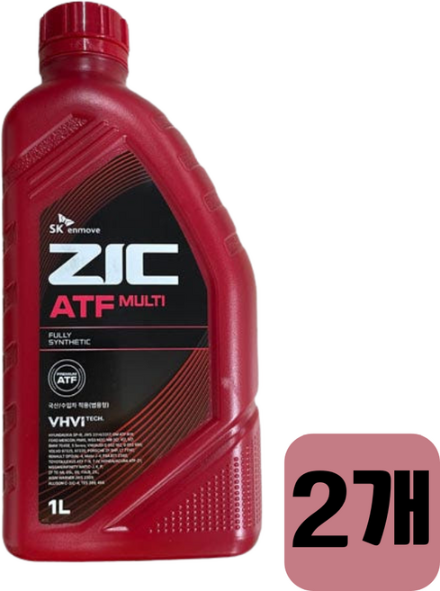 SK엔무브 지크 ZIC ATF MULTI 1L 지크멀티 4-8단 자동미션오일, 2개