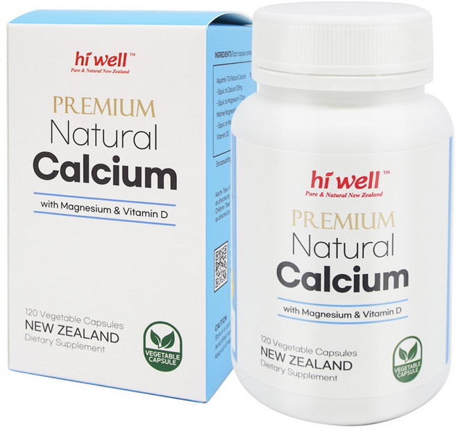 하이웰 칼마디 칼맥디 마칼디 칼슘마그네슘비타민d 영양제 효능 120캡슐 2개월 1통, 하이웰 뉴질랜드 식물성 해조 칼슘 마그네슘 비타민D 1, 1개