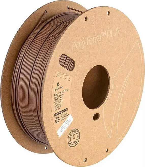 폴리테라 PLA (판크로마 매트) 폴리메이커 필라멘트 1.75mm 1kg 고속 및 쉬운 인쇄를 위한 무광 마감 (구형, 21 Army brown