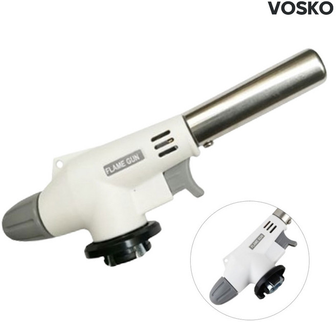 보스코 플레임건 백색 가스토치 캠핑 가정용 바베큐 요리용 휴대용, 1개, 상세페이지 참조