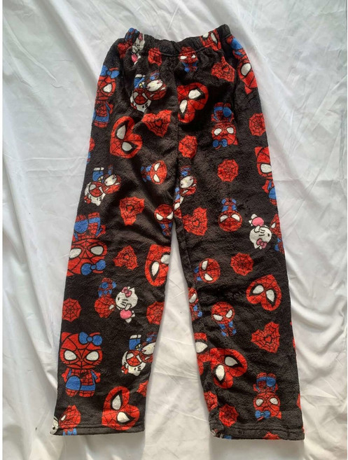 플란넬 파자마 바지 루즈 피트 잠옷 프린트 라운지웨어 홈 편안한 기숙사, L-45kg-50kg, 3, 1개