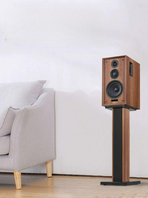 최고급 우퍼 앰프 나무 스피커 서라운드 스탠드 블랙 우드 그레인 30cm, 대형 받침대 1쌍으로 변경시 선택해 주세요