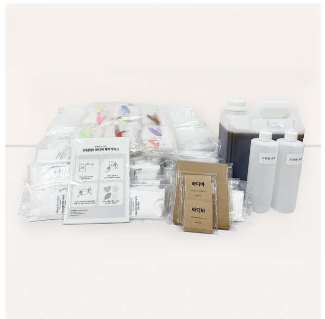 대량 투베이스 키트 초등 고체 샴푸 약산성 비누 샴푸바만들기 재료 110g 100개 패키지 (비누망 포함)