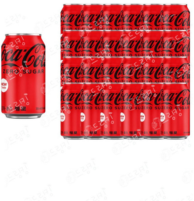 코카콜라 제로 캔, 355ml, 24개