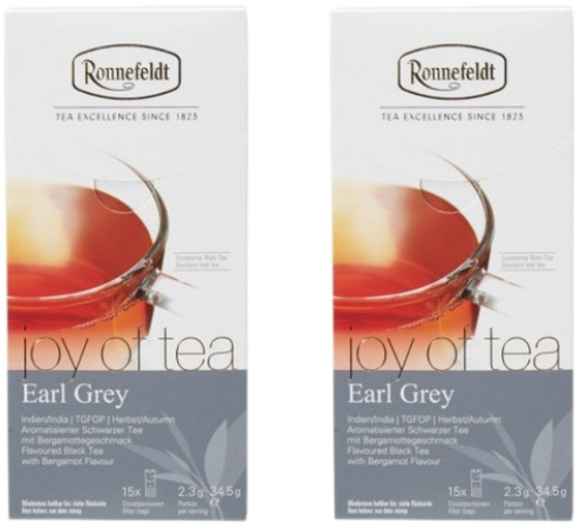 독일 로네펠트 조이오브티 얼그레이 티, 2개, 15개입, 2.3g