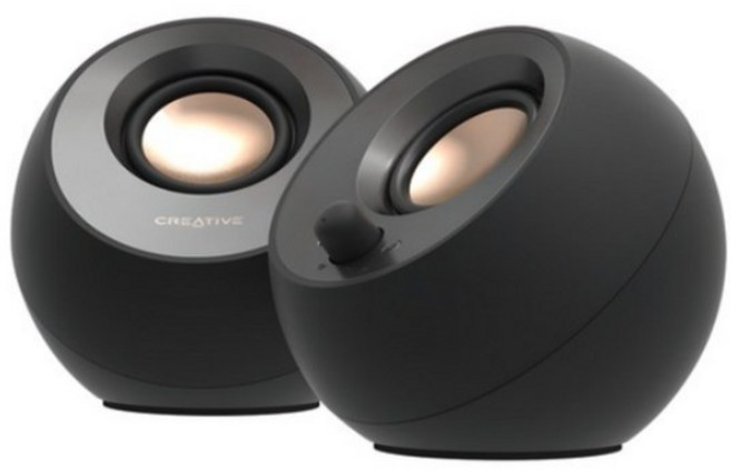 크리에이티브 PEBBLE V3 PC용 스피커, 블랙